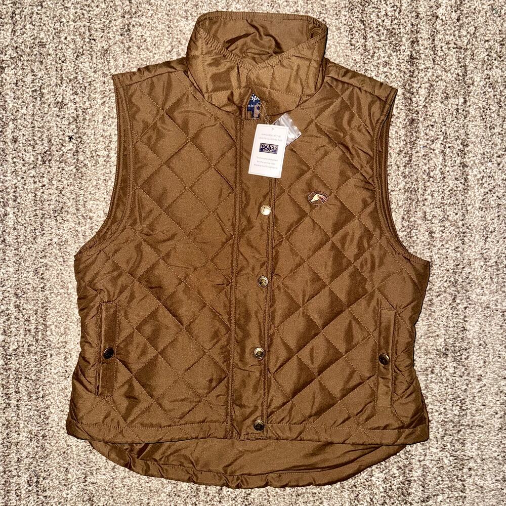 Dover Saddlery Brown Quilted Vest - Picture 5 of 11